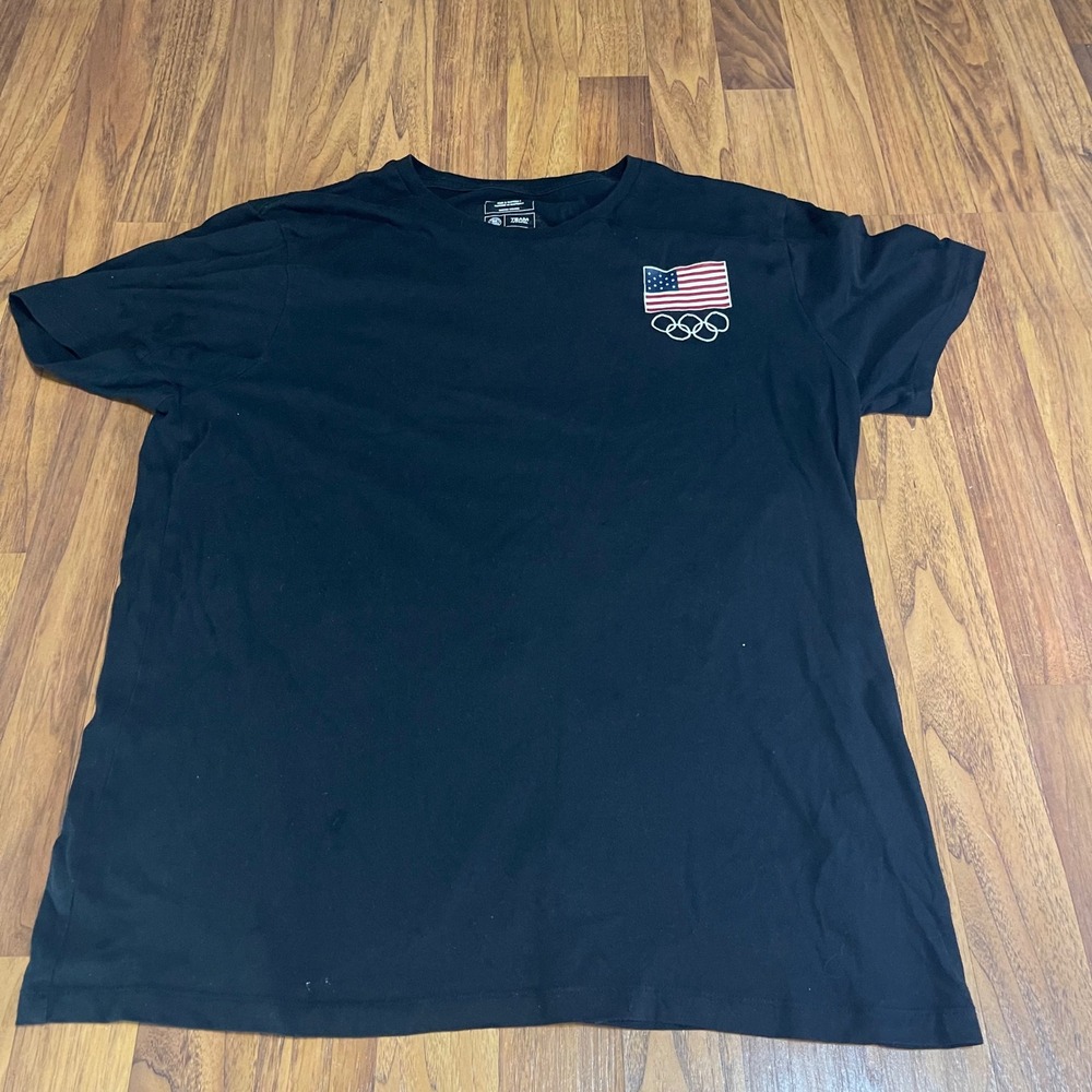 Team USA Olympics Tokyo Japan T-Shirt Mens XL Black Graphic Tee Cotton Blend